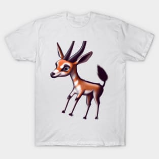 Cute Antelope Drawing T-Shirt